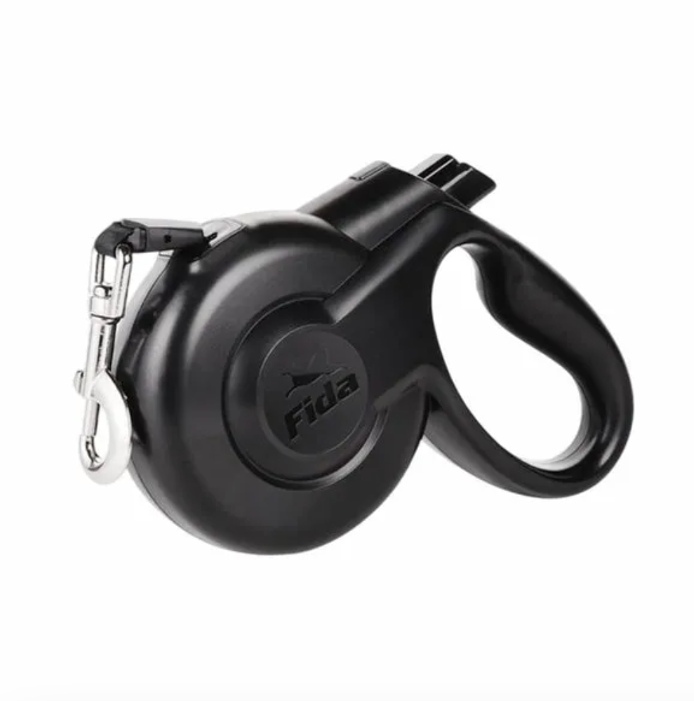 styleash retractable leash for dogs (black) premium pet product india