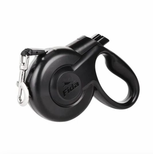 styleash retractable leash for dogs (black) premium pet product india